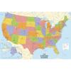 USA Map Art Print,Unframed Wall Decor,Polyester,for Bedrooms,Living Rooms,Offices&Holiday Parties,Travel Supplies