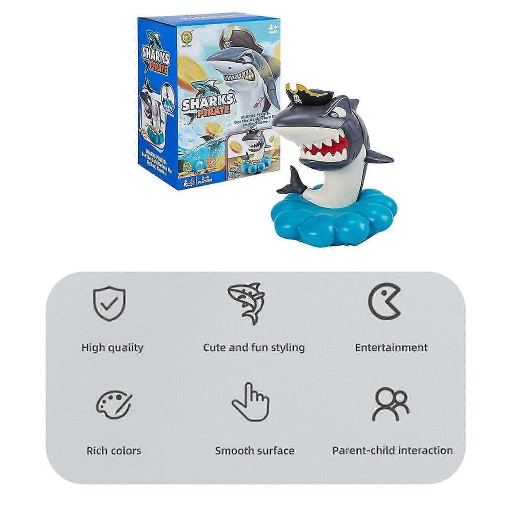 Electric Rattlesnake Game Snack Shark Toy,Pirate Shark Horror Decompression Toys