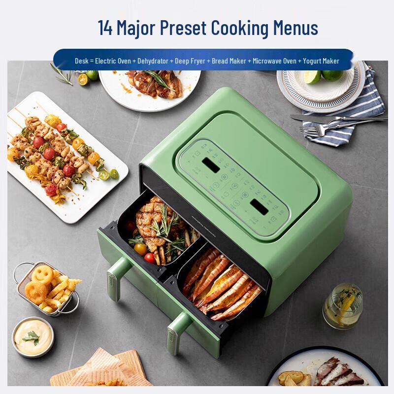 Мультипечь-аэрогриль Morphy Richards 8 л с двумя корзинами и прозрачным окном, штепсель CN (адаптер в комплекте)