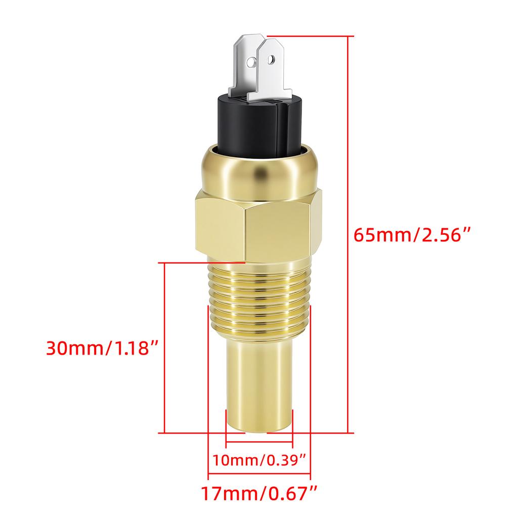 Датчик температуры воды с резьбой 3/8NPT 1600-22 Ом Датчик температуры воды для указателя температуры воды Морской лодки Автомобильные аксессуары