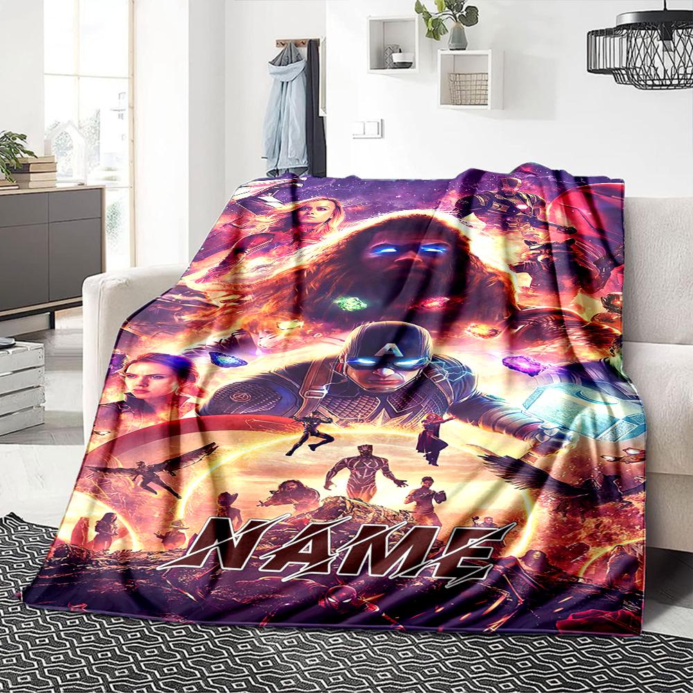 Custom Name "Spider-Man: Spider-Verse" blanket for Couch & Bed, Plush Cozy Fuzzy Blanket Super Soft & Warm Blankets for Fall and Winter. 090820