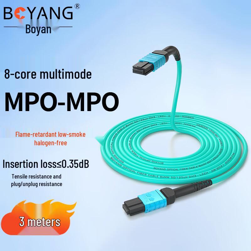 BOYANG MTP/MPO Multimode Fiber Optic Patch Cable