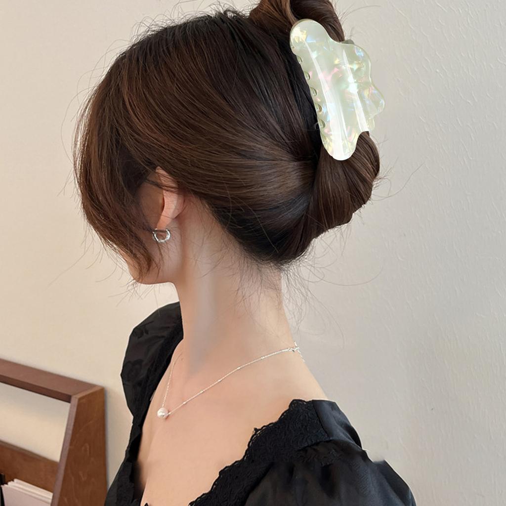 Aesthetic Hair Claw Clip Shimmering Hair Shaping Jaw Clip Ponytail Holder Spring Clamp for Female Various Hairstyles