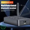 Bluetooth 6.0 Audio Receiver 3.5mm AUX RCA With Mic HIFI Stereo Wireless Adapter Support USB U-Disk For Car Speaker Amp