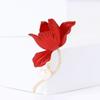 Fashion Light Luxury Micro-Inlaid Copper Zircon Begonia Brooch, High-End Atmospheric Women'S Clothing Brooch Jewelry Pin
