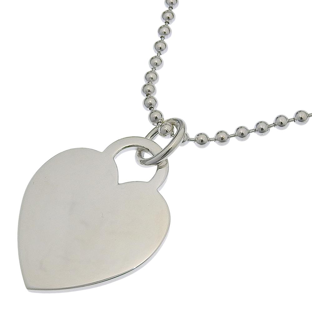 TIFFANY&Co. Return to TIFFANY & Co. Necklace Heart Tag Ball Chain Silver925 23.7g unisex Used