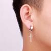Stainless Steel Women Elegant Non-Piercing Earring Cross Clip Earring Men Ear Cuff Fashion Jewelry