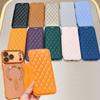 Кошелек-книжка из ПУ кожи с сетчатым узором для iPhone Air 17 Pro Max, с отделениями для карт, полная защита, беспроводная зарядка, магнитная крышка