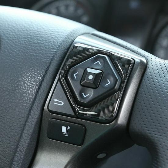 Накладка на кнопку рулевого колеса из настоящего углеродного волокна для Toyota Tacoma 2015-