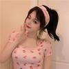 New Summer Strawberry Cute Sweet Small Fresh Square Neck Women's Short-sleeved T-shirt