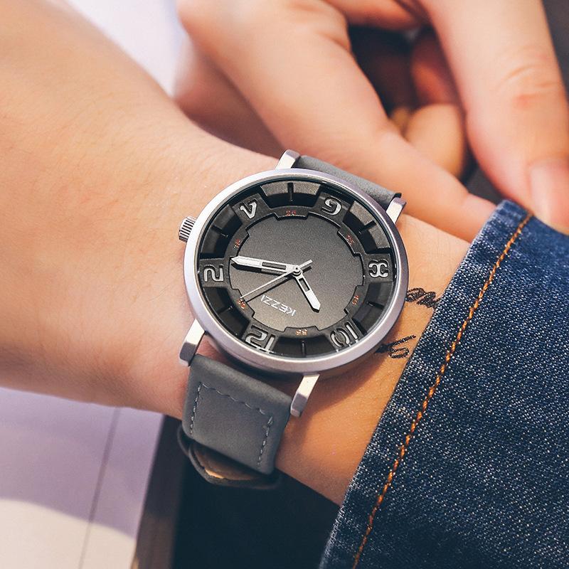 Часы Личность, Простые мужские часы, Повседневные деловые мужские часы, Модный студенческий ремень, Водонепроницаемые часы