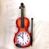 Simulated Violin Model Living Room Wall Clock Art Nostalgic Decorative Office Pendulum Clock