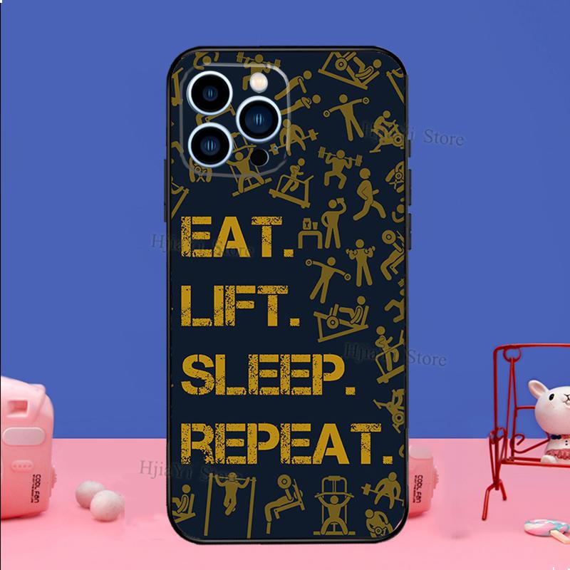 Чехол для телефона для зала, фитнеса, бодибилдинга, для iPhone 16 15 12 13 Mini 11 14 Pro XS Max Plus X XR, силиконовый чехол
