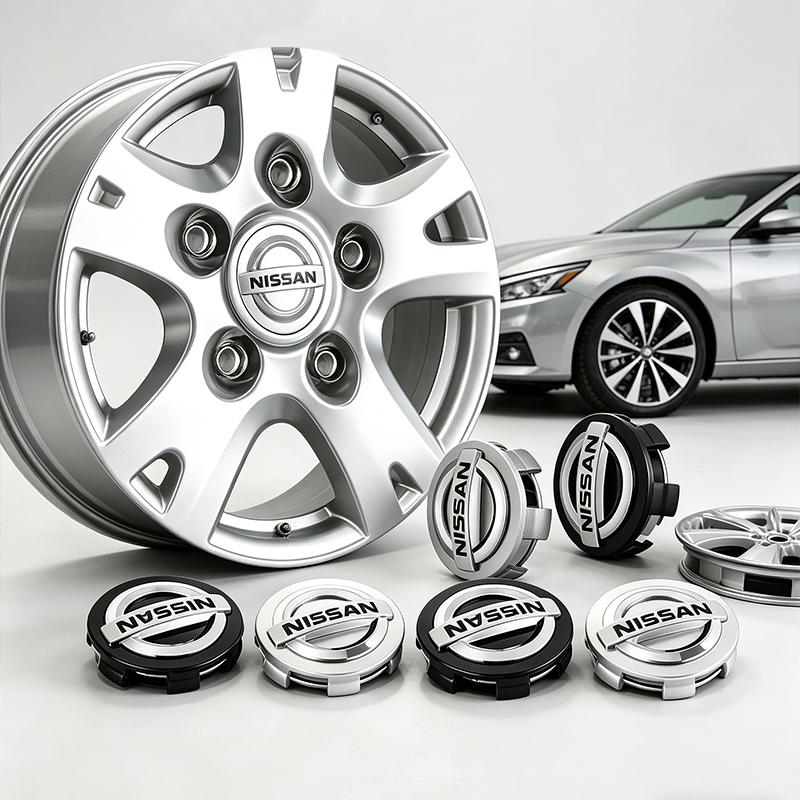 CHUQAZ1 4PCS Anti-Rust Rim Emblem Decals Scratch-Proof Car Wheel Center Cover for Nissan Nismo GTR Altima Qashqai Almera Navara