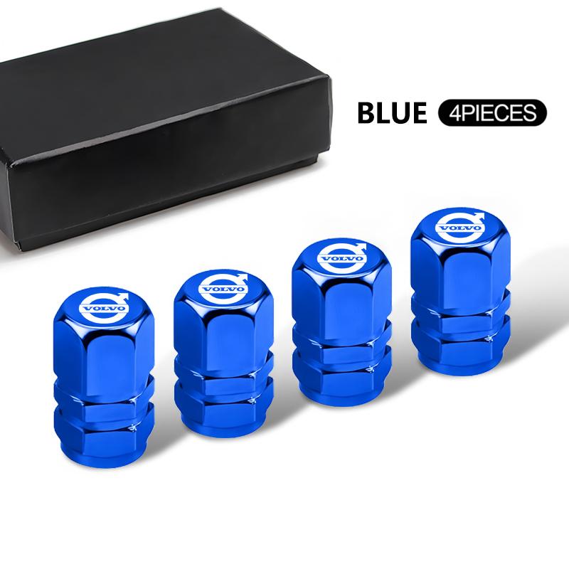 For Volvo Car Alloy Valve Stem Cover Tire Air Valve Cap For Volvo Xc60 Xc90 V40 V60 S60 XC40 V50 V90 S80 C40 V70 XC70 C30 EX90 C