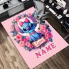 Custom Name Luna's Stitch Living Room Non-Slip Area Rug Soft Carpet for Bedroom Kids Playroom Sofa Office Home Decor Doormat