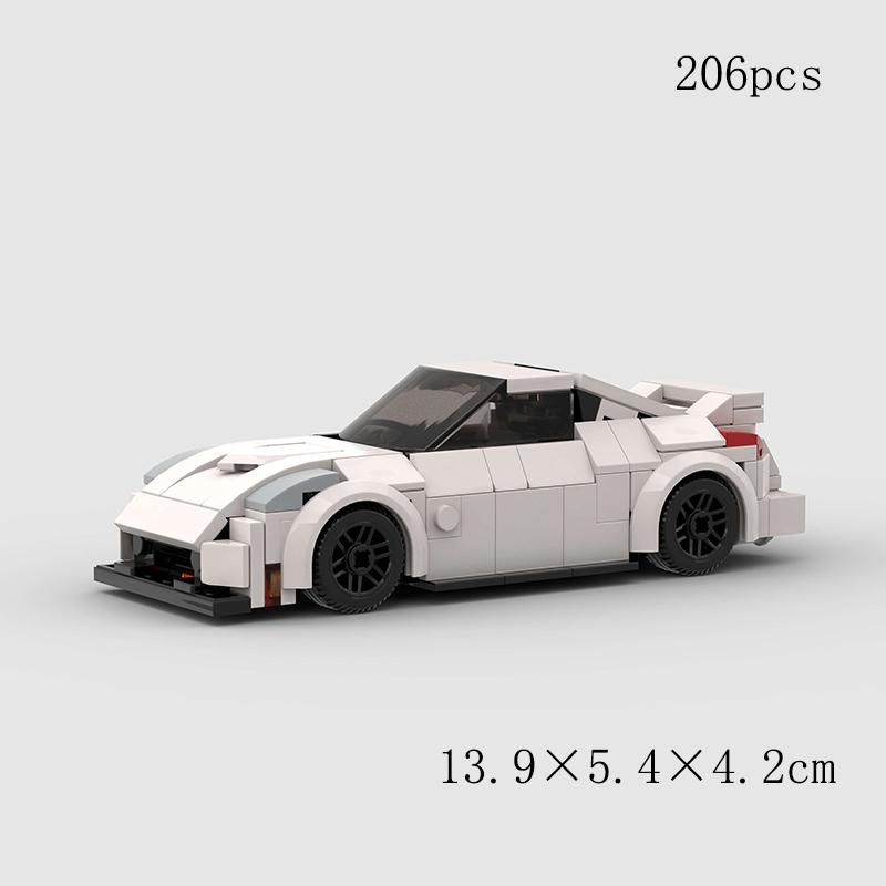Городская самодельная модель гоночного автомобиля Super Race Car Speed ​​Model Building Bricks: ралли, спорт, гонки, полицейская машина, технический набор, подарок на Рождество.