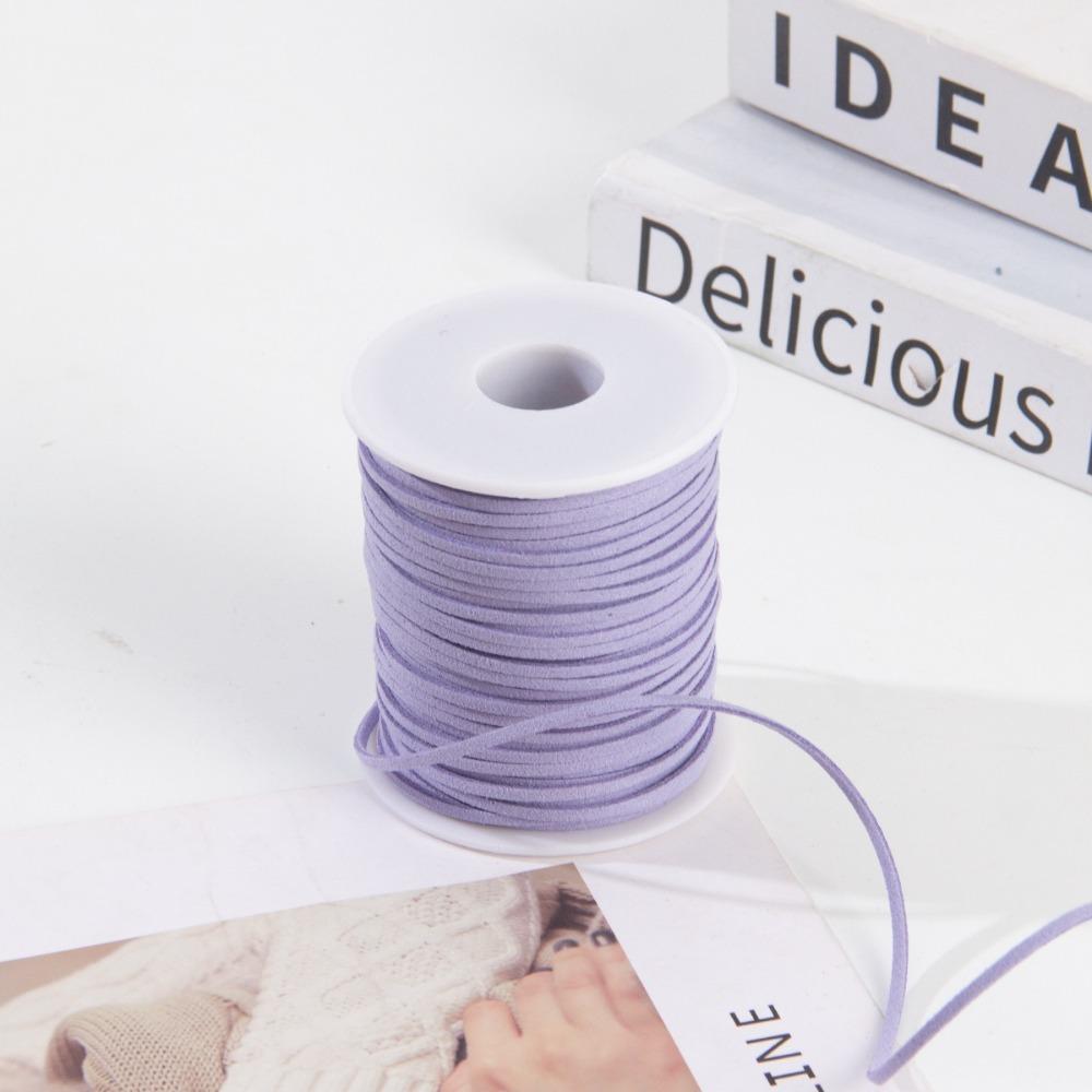 3 мм искусственная замша плетеный шнур плоский замшевый шнур новый DIY веревка ручной работы