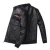 Кожаная куртка мужская осенне-зимняя новая корейская модная тонкая и красивая молодежная повседневная универсальная плюс бархатная утолщенная кожаная куртка