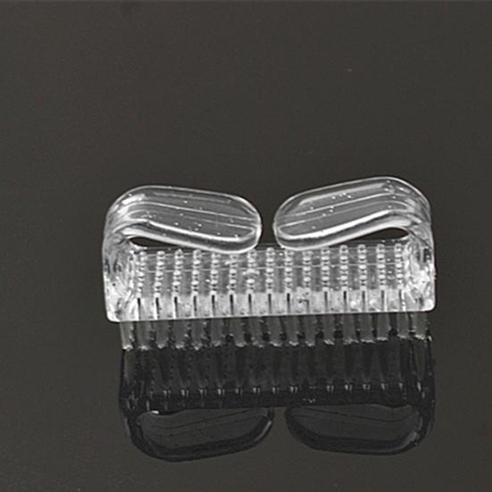 4шт пластиковая ручка для ногтей щетка для пыли скраб для ногтей очиститель инструменты для педикюра