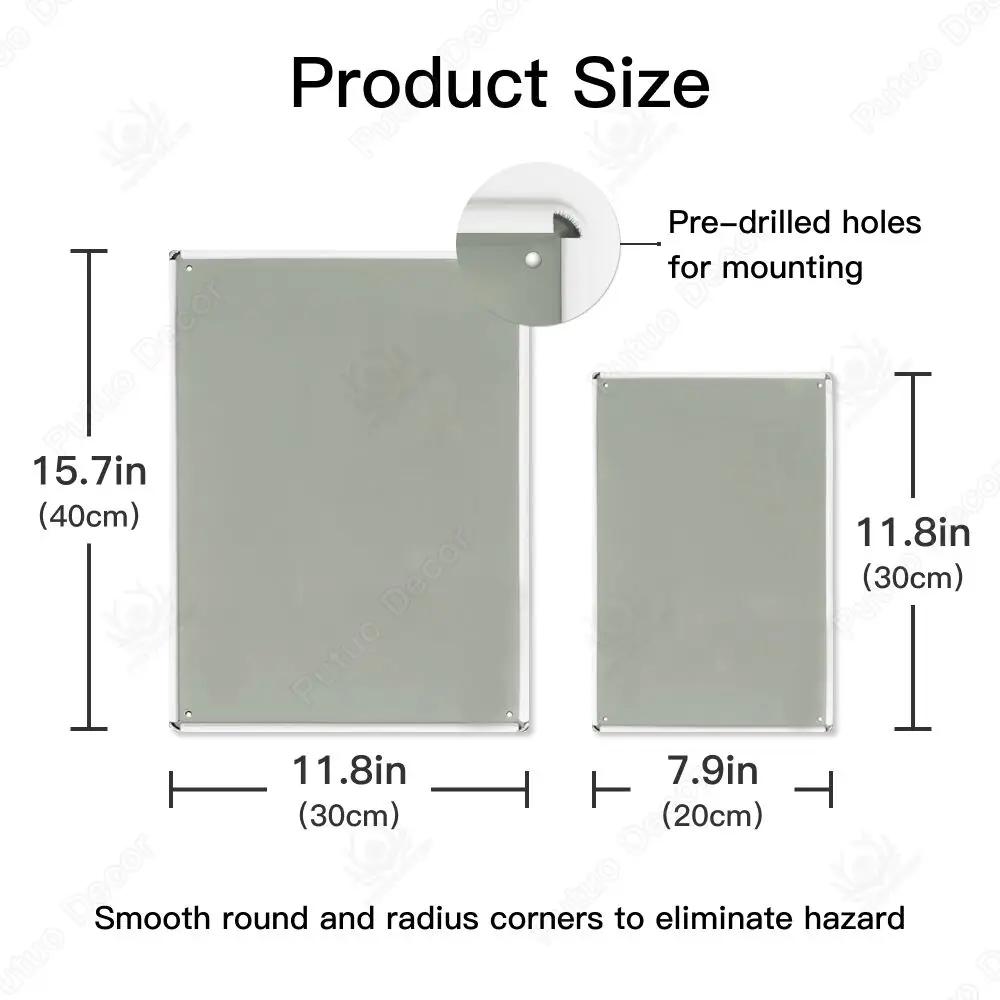 Beach Tin Sign Plaque Metal Vintage Summer Metal Wall Sign Beach Decor for Beach Bar Beach House Seaside Decorative Plate