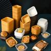 100Pcs/lot Disposable Chinese Mid Autumn Moon Cake Boxes Egg Yolk Crispy Transparent Food Packaging