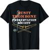 Футболка Rusty Trombone Смешная Грубая Графическая Взрослая Юмористическая Подарок Унисекс Футболка