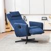 022 Comfortable Recliner – Chenille TV Chair with Footrest, Swivel Nursing Chair and Lounge Chair for Living Room, Modern Sofa, Blue