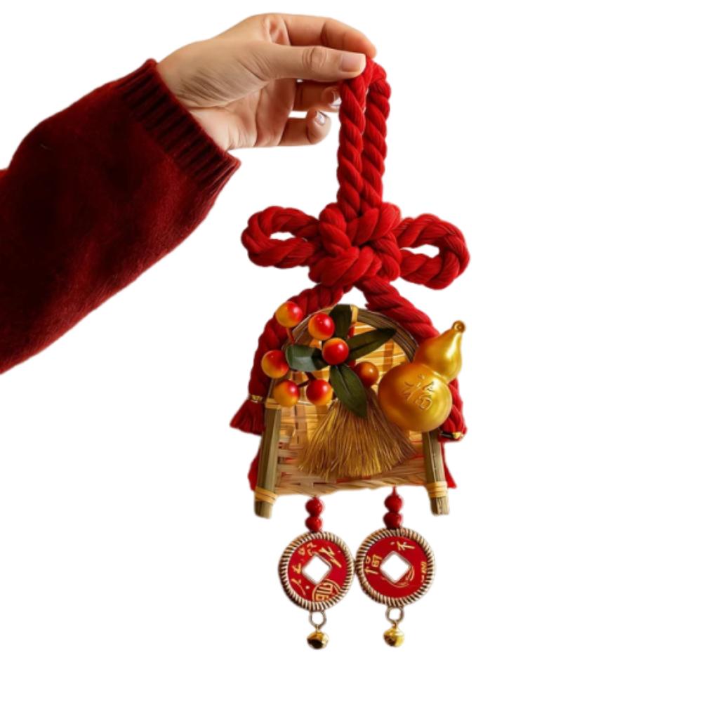 Chinese Knot Lucky Pendant Hanging Ornament Lucky Broom Dustpan Pendant Home Decoration