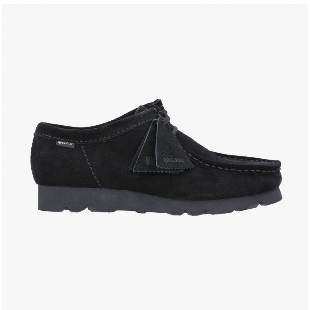 Clarks Wallabee Gtx Black Suede Loafer 26179251