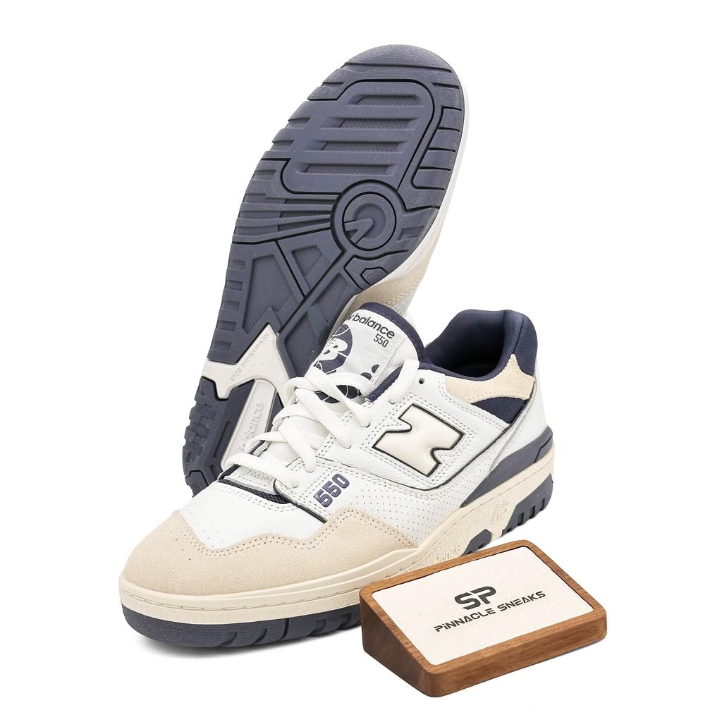 New Balance 550 Низкие Белые Винтажный Индиго - BB550STG