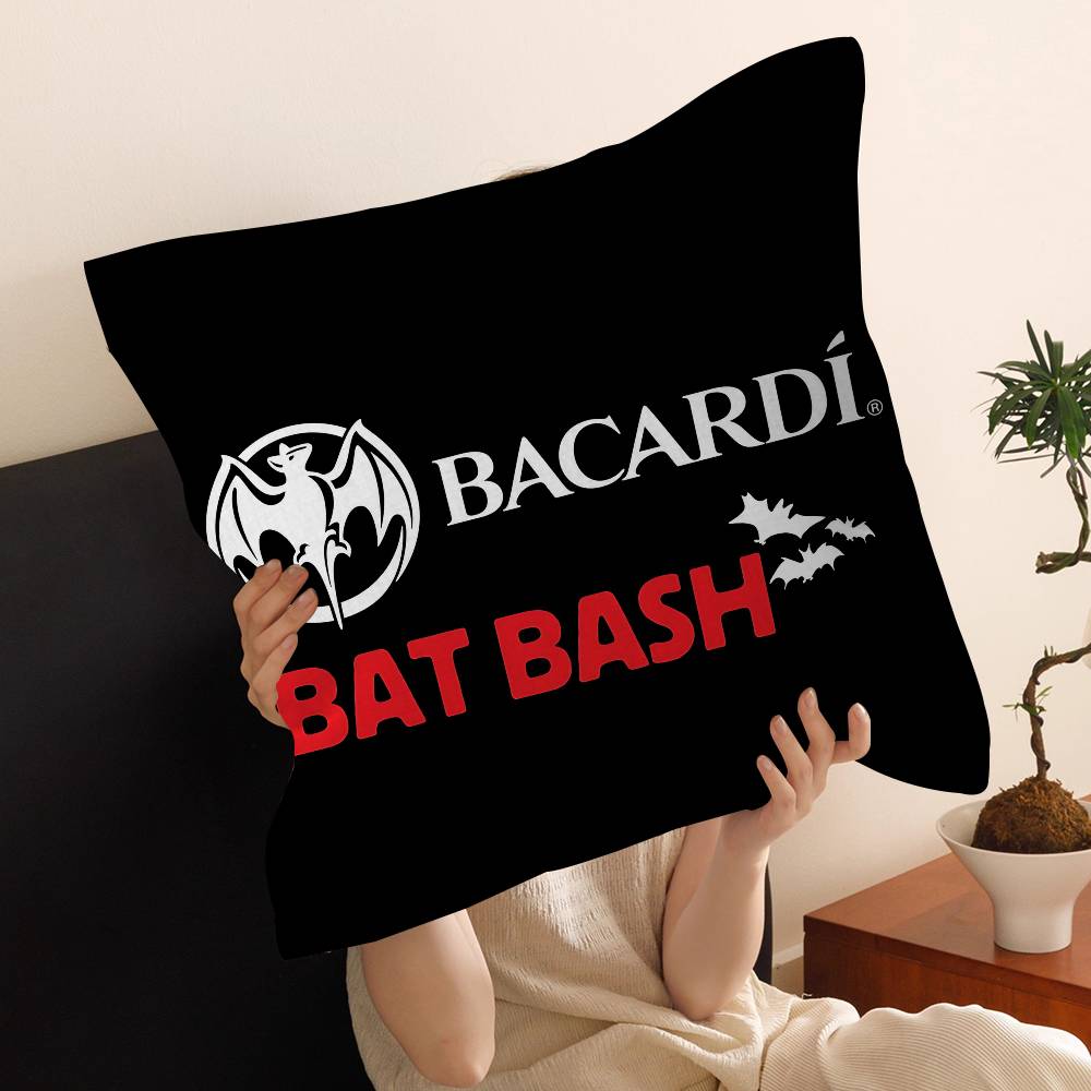 BBacardi Rum Vampire Bat Cushion Cover Inches Farmhouse Decor Home Throw Pillow Covers for Couch Decorations