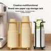 Large Capacity Cup Storage Shelf Metal Cup Storage Rack Organizier Kitchen Paper Cup Holder