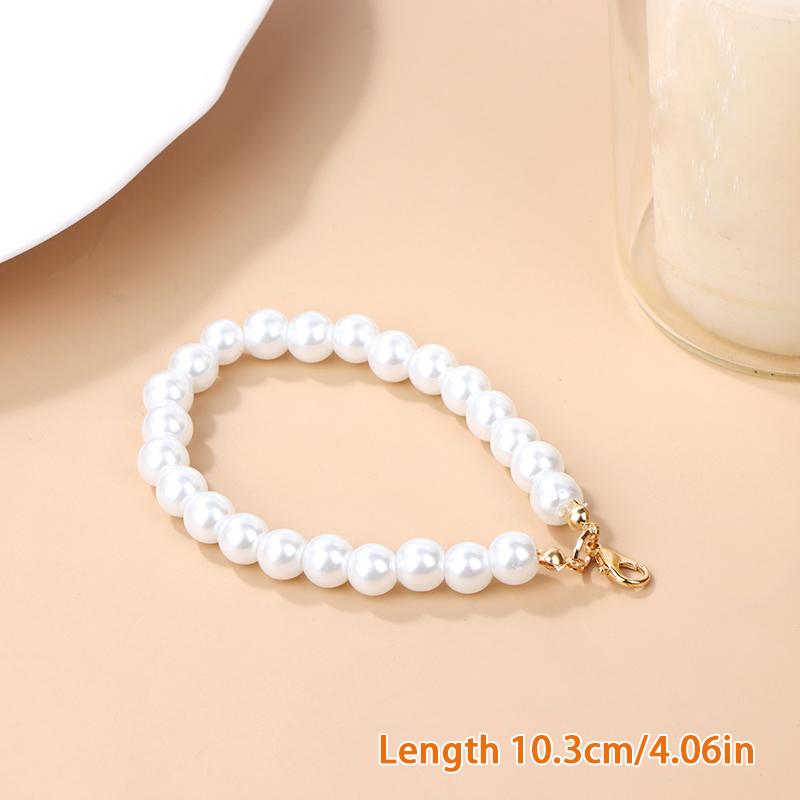 Брелок с имитацией жемчуга, сумка для наушников, подвеска на запястье, держатель для ключей из бисера, браслет из жемчуга, брелок для женщин, украшение для мобильного телефона