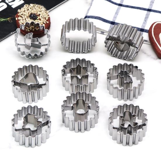 9 шт. набор рождественских формочек для печенья из нержавеющей стали формы для выпечки рождественская елка пряничный человечек снеговик лось формы для праздничной выпечки гаджеты