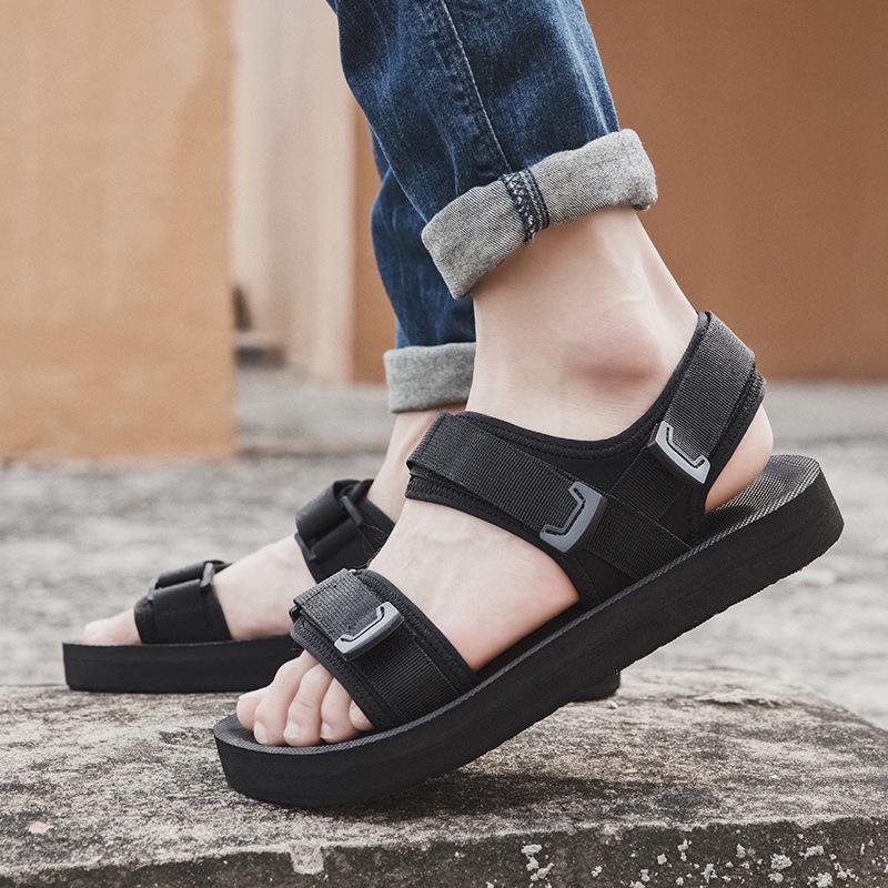 Extra-Large Men's Breathable Summer Beach Sports Sandals for Wide Feet