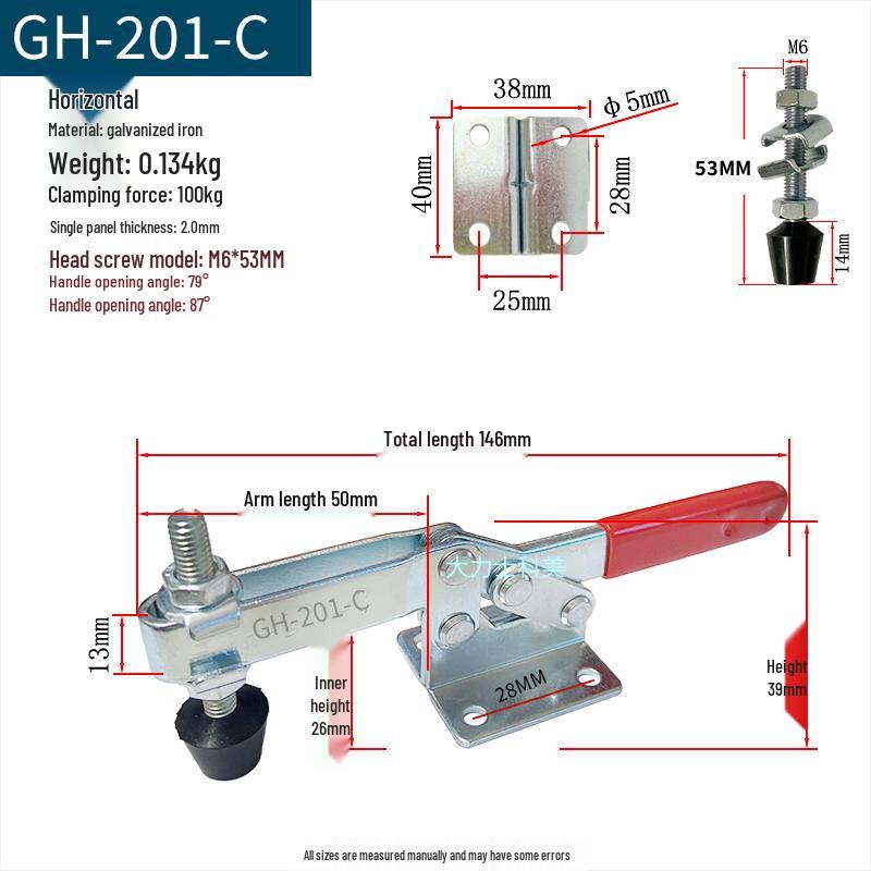 Quick-Release Horizontal Welding Pliers Clamp 301/201/101
