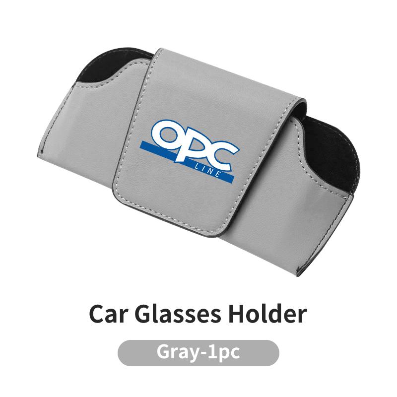 AAAYR1 Universal Car Sun Visor Leather Sunglasses Case Organizer For Opel Astra Insignia Corsa Zafira Meriva Mokka Vivaro Vectra Antar