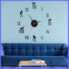 Креативные DIY Бесшумные Настенные Часы Персонализированные Декоративные Часы Кабинет Гостиная Настенные Часы Акриловые Часы
