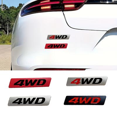 1 шт. Автомобильный внедорожник с полным приводом, бирка для кузова 4WD, металлический логотип на хвосте автомобиля, модифицированная наклейка для украшения автомобиля