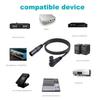 Ongwan XLR Microphone Extension Cable Adapter, Right Angle XLR To Straight XLR Cable, PVC (1 Meter/3.3 Feet)