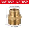 Латунный трубный шестигранный ниппельный фитинг 1/8" 1/4" 3/8" 1/2" 3/4" 1" BSP наружная резьба быстроразъемный адаптер соединитель для воды нефти газа