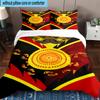 Sunrise Australian Indigenous Art 3pcs Bedding,Including 1pc Duvet Cover And 2pcs Pillowcases Perfect for Christmas,Ideal for Bedroom, Dormitory