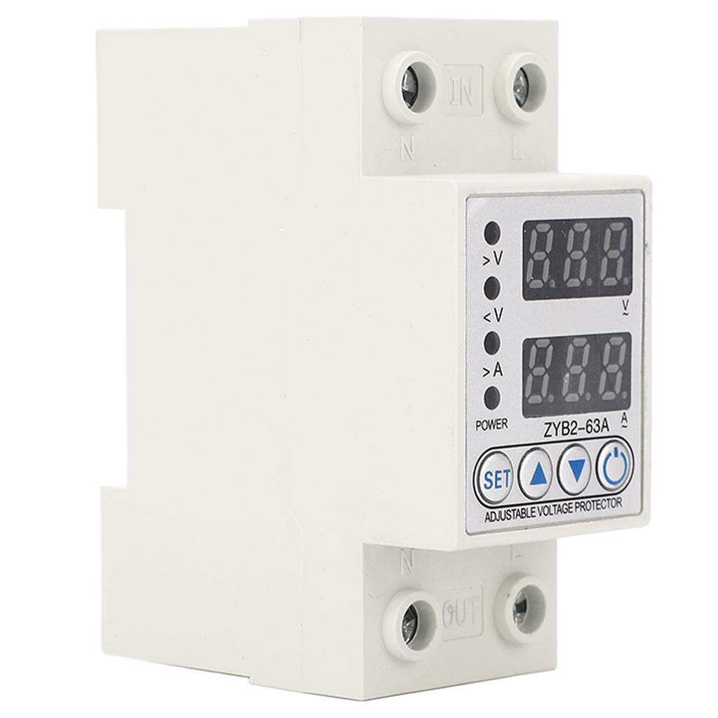 Защитник напряжения тока с автоматическим сбросом и цифровым дисплеем. Устройство защиты от перенапряжения и понижения напряжения для дома H