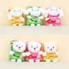 Adorable Plush Animal Keychain Cute Snack-inspired Teddy Bear And Puppy