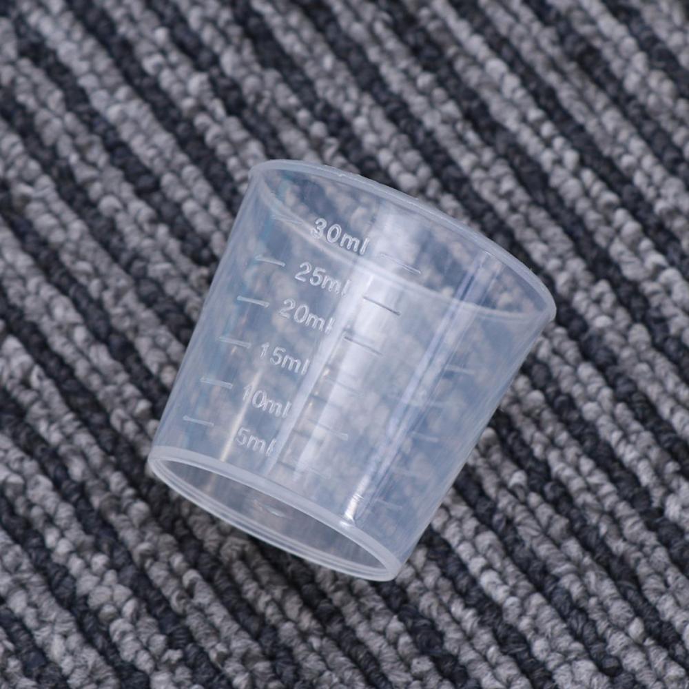 Paint Plastic Medicine Pills Resin Graduated Cups Measuring Tool Scale Cups Container