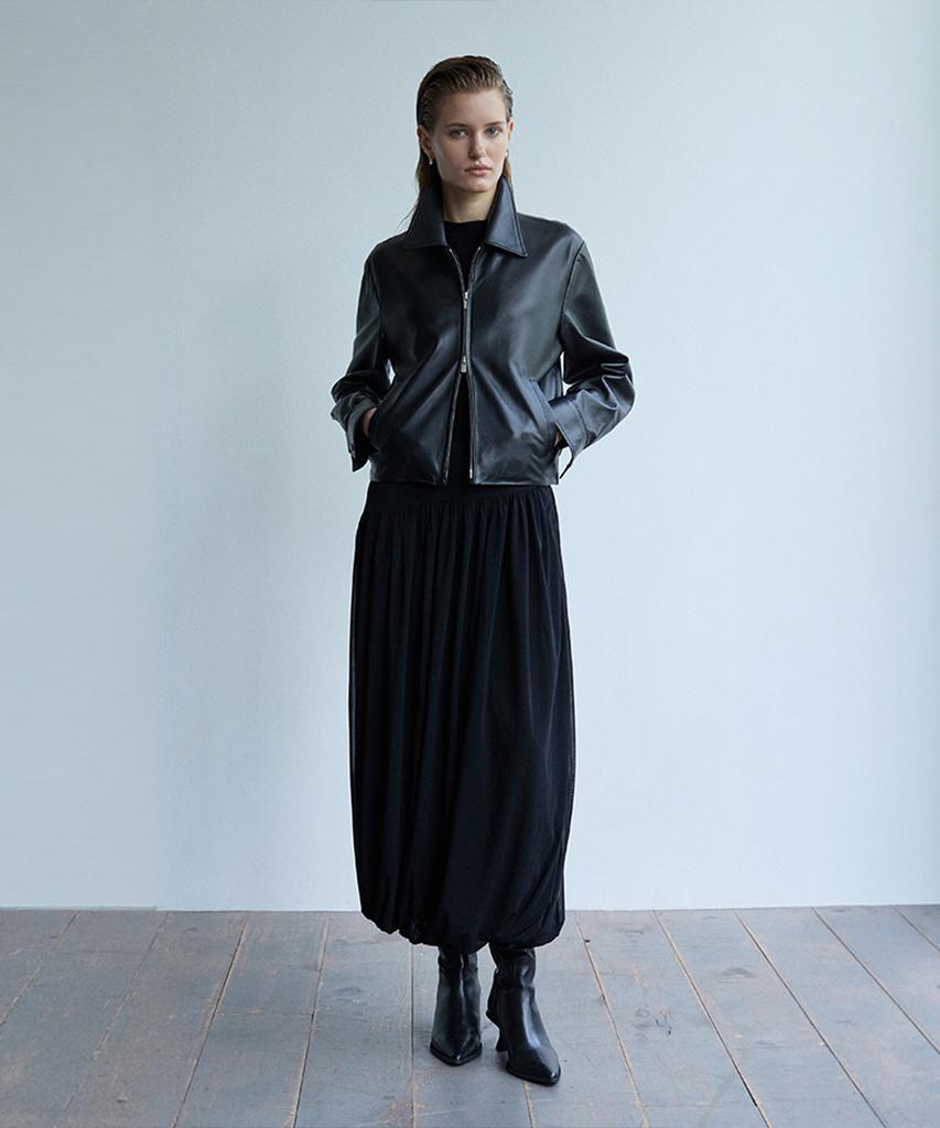 VERDEMAR Two-Way Lambskin Zip-Up Jacket