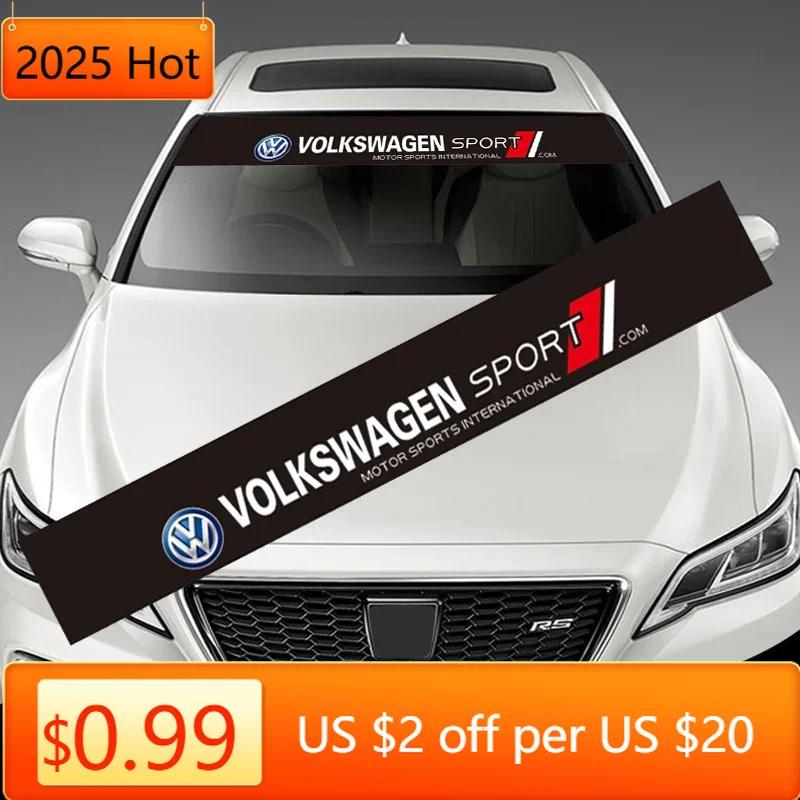 Hot Car Front Rear Windshield Decal Sticker Decoration Accessories tool For Volkswagen VW Scirocco Golf Amarok T5 Phaeton Teramo