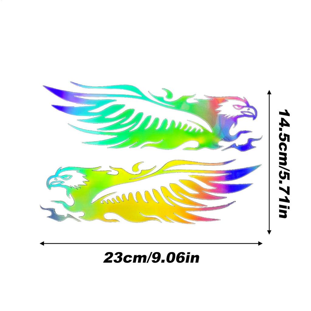 Motorcycle Decal Decal Stickers For Cars Eagle Design Waterproof Self-Adhesive Reflective Tape Decoration Patch For Helmet Truck