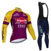 Alpecin New Team Breathable Long Sleeve Men Cycling Jersey Set Bike Clothing Autumn Bicycle Clothes Maillot Ropa Ciclismo